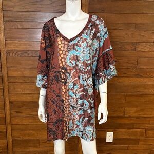 Floral Patchwork Short Sleeve Top